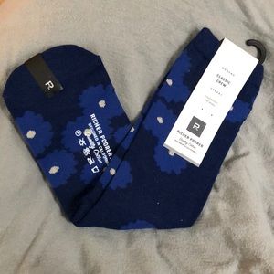 Blue Flower Socks
